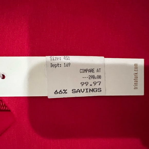 Trina Turk Midi Dress in Ruby Rose Color Event Elegant - Picture 9 of 15